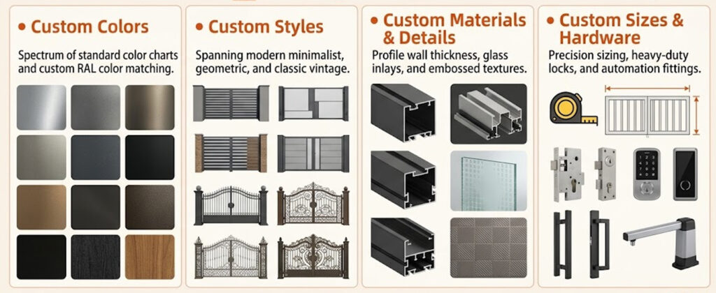 Aluminum Gate Manufacturers OEM and ODM Solutions