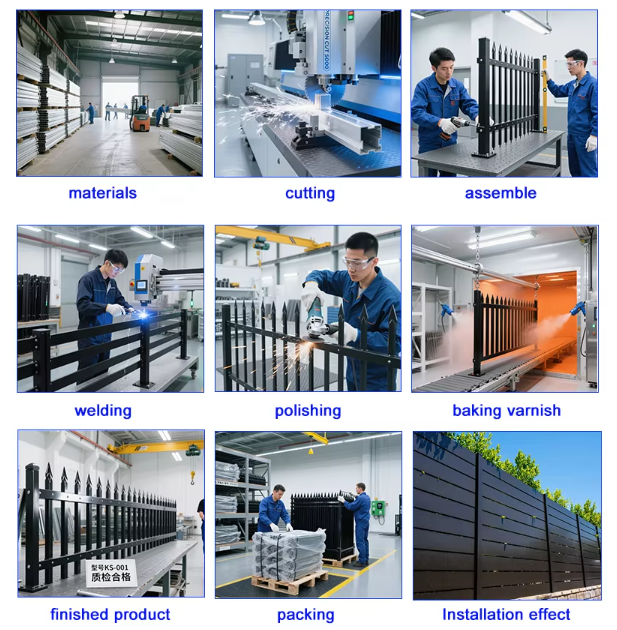 Huaye Aluminum Fence Production Process