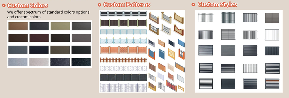 Huaye Best Aluminum Fence Manufacturers - Customization Services