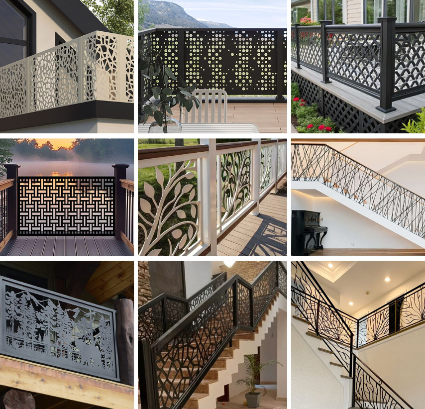 Types of Aluminum Railings