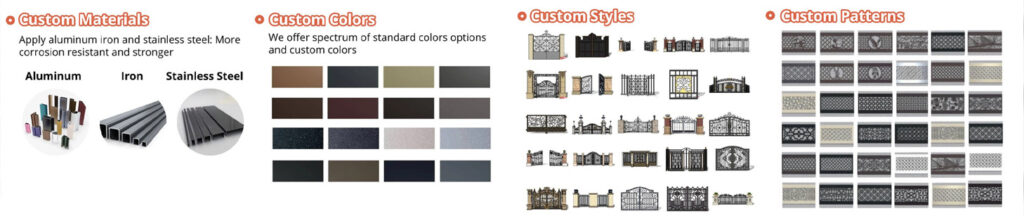 Huaye Custom Aluminum Gate Manufacturers Full Custom Solutions