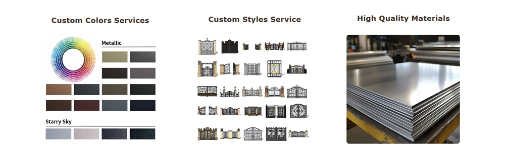 Huaye aluminum gate manufacturers Customization services