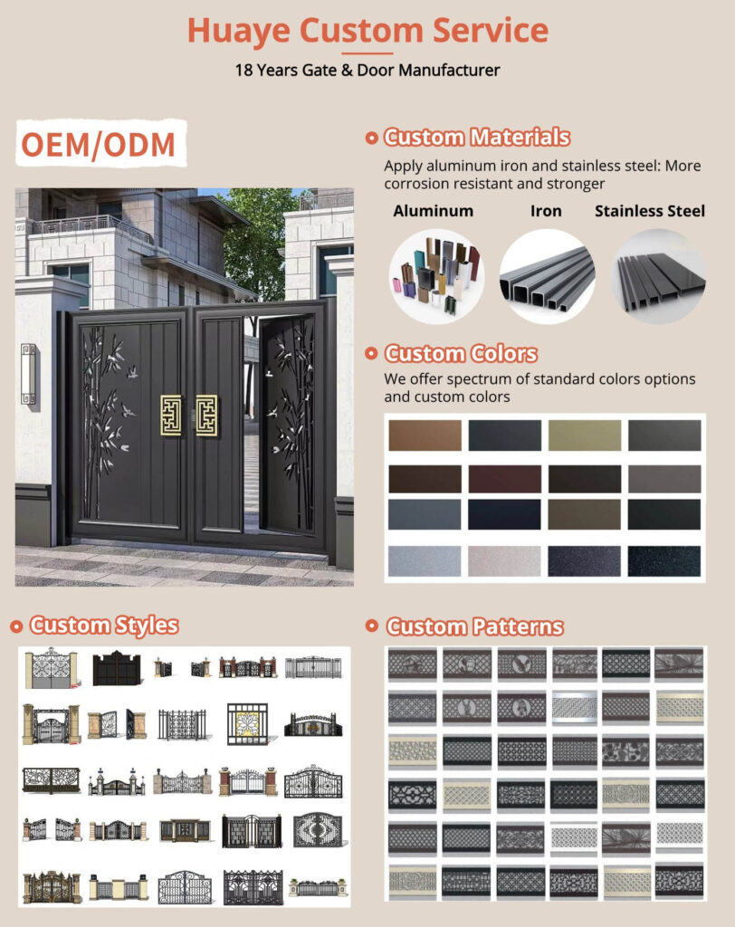 Huaye Gate Manufacturers product service