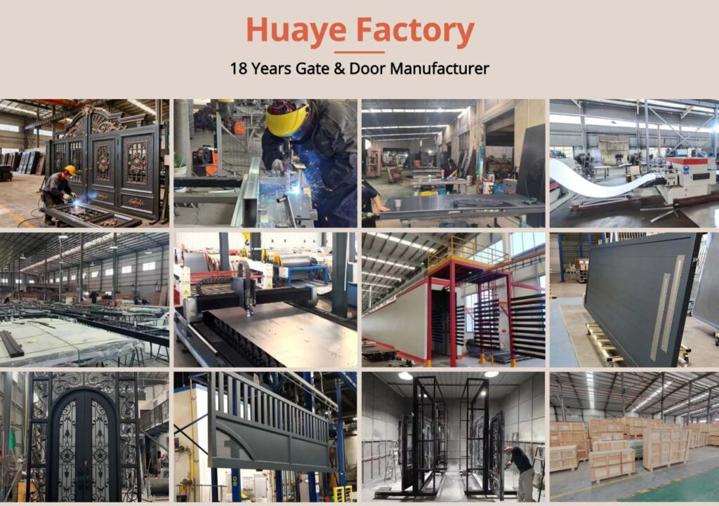 Huaye sliding gate manufacturers factory