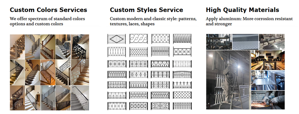 Custom Aluminum Balustrade Suppliers Customization Services