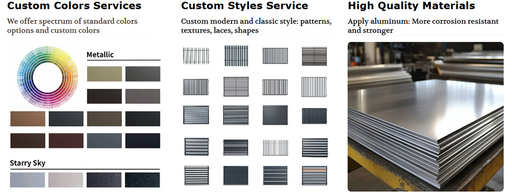 Custom Aluminum Fence Manufacturer Customization Services