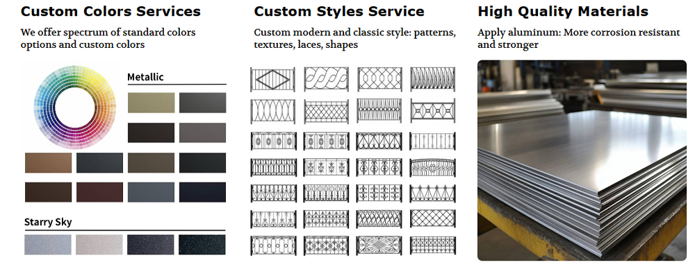 Huaye Metal Railing Manufacturer Customization Services