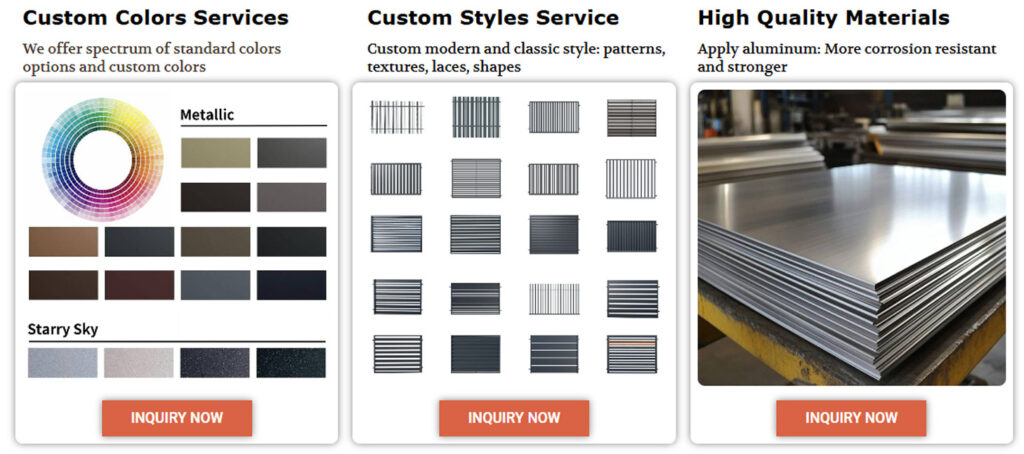 Huaye Custom Aluminium Pool Fencing Suppliers Customized Services