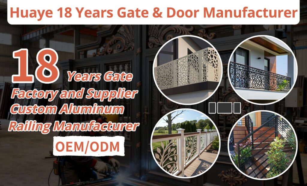 Huaye aluminum balcony railing manufacturers