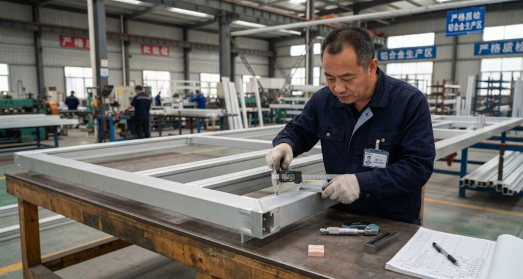 Custom Aluminum Gate Manufacturers Quality Inspection