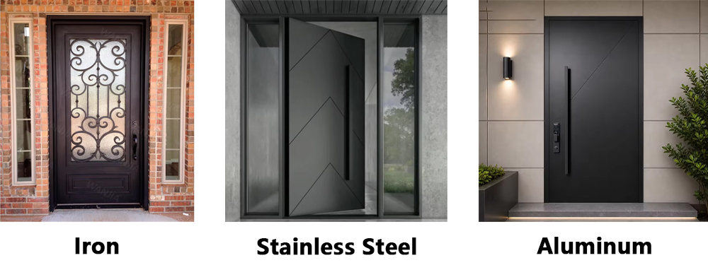different materials for front doors