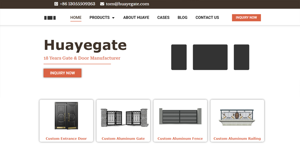 Huaye Exterior Door Manufacturers