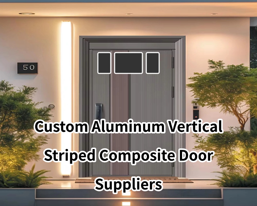 Custom Aluminum Vertical Striped Composite Door Suppliers