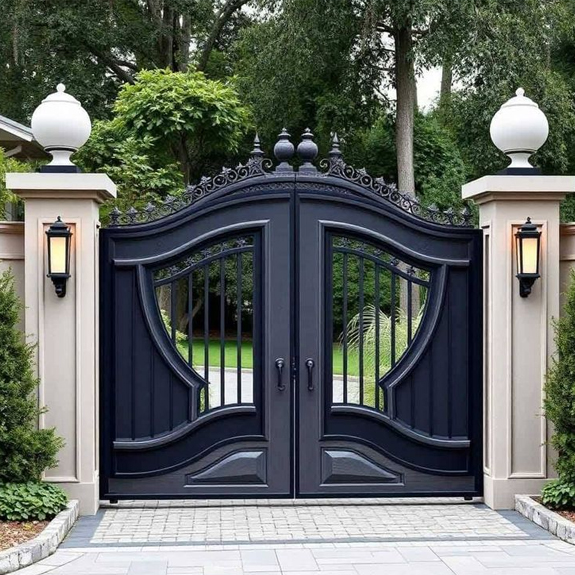 Custom Double Leaf Aluminium Gate Suppliers