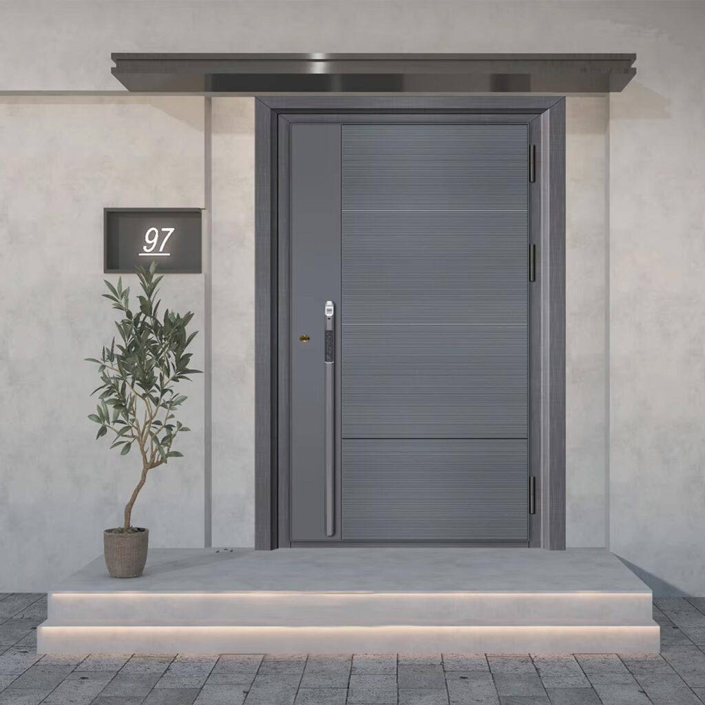 Custom Modern Metal Exterior Metal Door Suppliers - Product Images