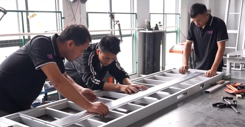 Huaye Custom Made Metal Exterior Doors Manufacturers Precision Manufacturing