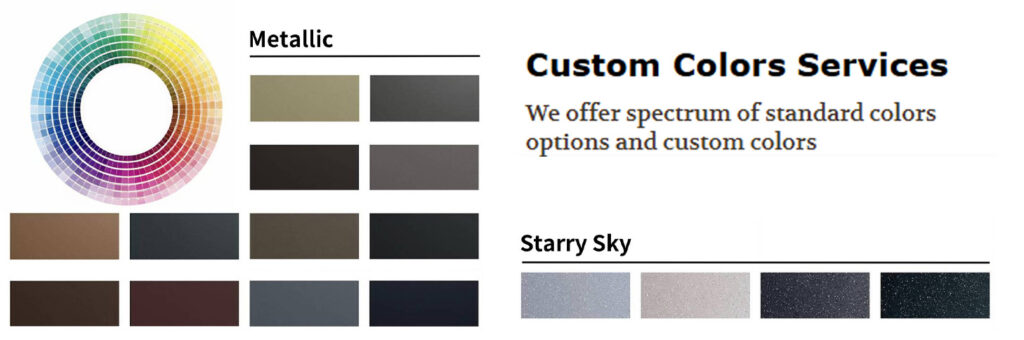 Types of Aluminium Fencing by Color