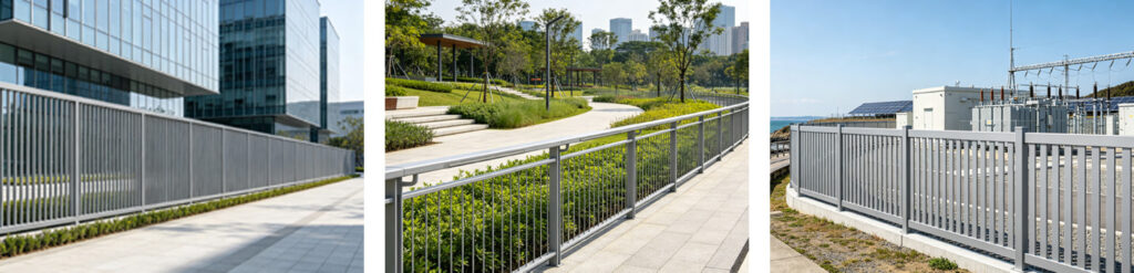 Types of Commercial Aluminium Fencing by Application