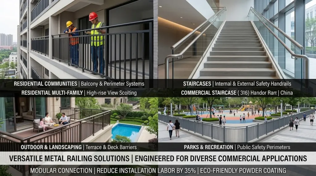 Custom Metal Railing Manufacturer Application Scenarios